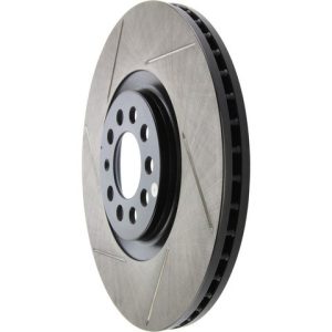Stop Tech Brake Rotor, Sportstop ® Slotted, Silver E-Coated, Alloy, Single – 126.33062SR