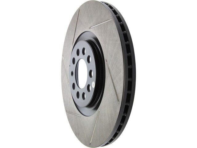 Stop Tech Brake Rotor, Sportstop ® Slotted, Silver E-Coated, Alloy, Single – 126.33062SR