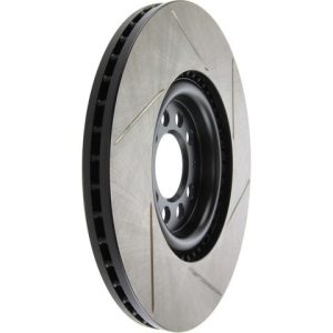 Stop Tech Brake Rotor, Sportstop ® Slotted, Silver E-Coated, Alloy, Single – 126.33062SR
