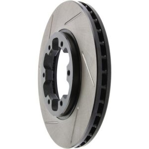 Stop Tech Brake Rotor, Sportstop ® Slotted, Silver E-Coated, Alloy, Single – 126.42029SR