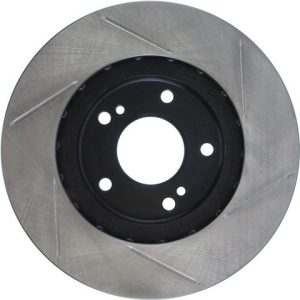 Stop Tech Brake Rotor, Sportstop ® Slotted, Silver E-Coated, Alloy, Single – 126.42069SR