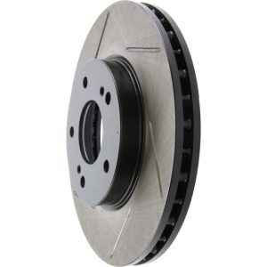 Stop Tech Brake Rotor, Sportstop ® Slotted, Silver E-Coated, Alloy, Single – 126.42069SR