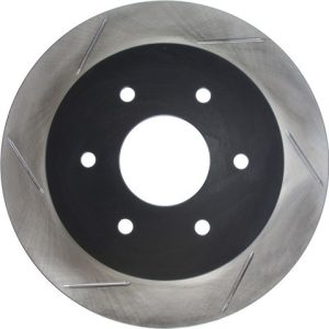Stop Tech Brake Rotor, Sportstop ® Slotted, Silver E-Coated, Alloy, Single – 126.42081SR