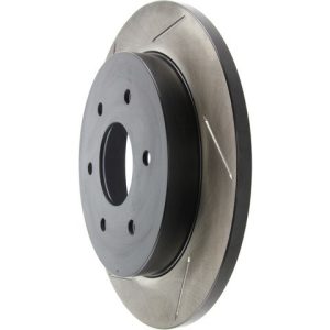 Stop Tech Brake Rotor, Sportstop ® Slotted, Silver E-Coated, Alloy, Single – 126.42081SR