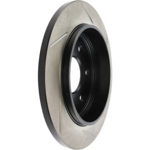 Stop Tech Brake Rotor, Sportstop ® Slotted, Silver E-Coated, Alloy, Single – 126.42081SR