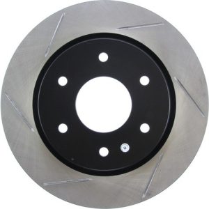 Stop Tech Brake Rotor, Sportstop ® Slotted, Silver E-Coated, Alloy, Single – 126.42090SL