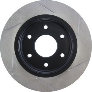 Stop Tech Brake Rotor, Sportstop ® Slotted, Silver E-Coated, Alloy, Single – 126.42090SL