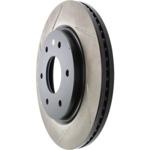Stop Tech Brake Rotor, Sportstop ® Slotted, Silver E-Coated, Alloy, Single – 126.42090SL