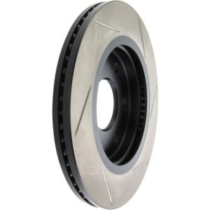 Stop Tech Brake Rotor, Sportstop ® Slotted, Silver E-Coated, Alloy, Single – 126.42090SL