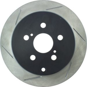 Stop Tech Brake Rotor, Sportstop ® Slotted, Silver E-Coated, Alloy, Single – 126.44115SR