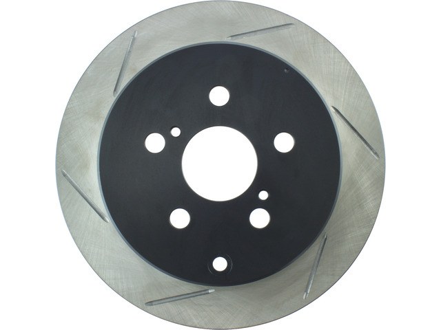 Stop Tech Brake Rotor, Sportstop ® Slotted, Silver E-Coated, Alloy, Single – 126.44115SR