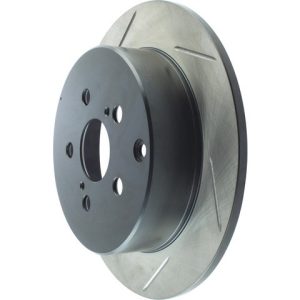 Stop Tech Brake Rotor, Sportstop ® Slotted, Silver E-Coated, Alloy, Single – 126.44115SR