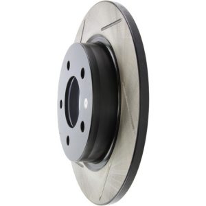 Stop Tech Brake Rotor, Sportstop ® Slotted, Silver E-Coated, Alloy, Single – 126.45067SR
