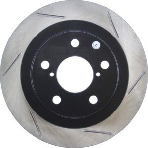 Stop Tech Brake Rotor, Sportstop ® Slotted, Silver E-Coated, Alloy, Single – 126.47011SL
