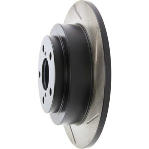 Stop Tech Brake Rotor, Sportstop ® Slotted, Silver E-Coated, Alloy, Single – 126.47011SL