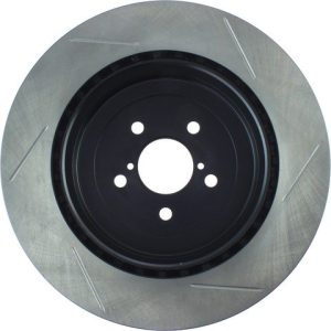 Stop Tech Brake Rotor, Sportstop ® Slotted, Silver E-Coated, Alloy, Single – 126.47020SR