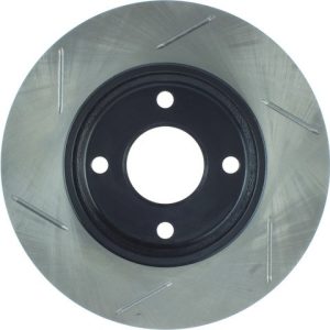 Stop Tech Brake Rotor, Sportstop ® Slotted, Silver E-Coated, Alloy, Single – 126.61061SL