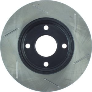 Stop Tech Brake Rotor, Sportstop ® Slotted, Silver E-Coated, Alloy, Single – 126.61061SR