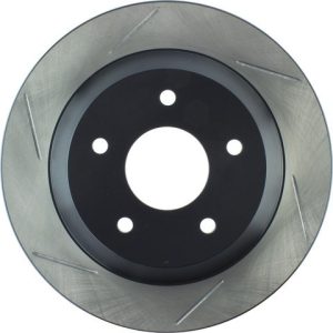 Stop Tech Brake Rotor, Sportstop ® Slotted, Silver E-Coated, Alloy, Single – 126.62040SR