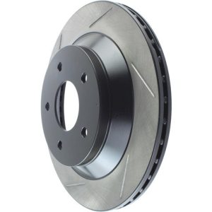 Stop Tech Brake Rotor, Sportstop ® Slotted, Silver E-Coated, Alloy, Single – 126.62040SR