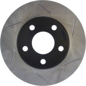 Stop Tech Brake Rotor, Sportstop ® Slotted, Silver E-Coated, Alloy, Single – 126.62057SL