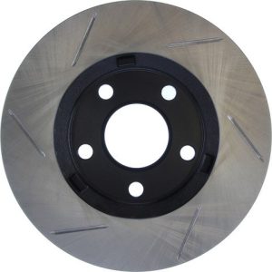 Stop Tech Brake Rotor, Sportstop ® Slotted, Silver E-Coated, Alloy, Single – 126.62057SL