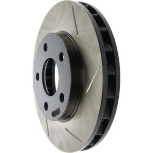 Stop Tech Brake Rotor, Sportstop ® Slotted, Silver E-Coated, Alloy, Single – 126.62057SL