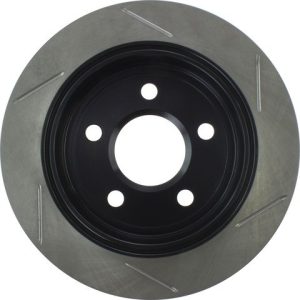 Stop Tech Brake Rotor, Sportstop ® Slotted, Silver E-Coated, Alloy, Single – 126.62058SR