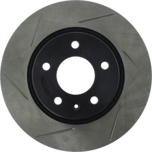 Stop Tech Brake Rotor, Sportstop ® Slotted, Silver E-Coated, Alloy, Single – 126.62073SR