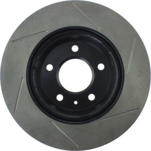 Stop Tech Brake Rotor, Sportstop ® Slotted, Silver E-Coated, Alloy, Single – 126.62073SR