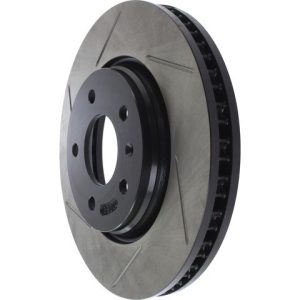 Stop Tech Brake Rotor, Sportstop ® Slotted, Silver E-Coated, Alloy, Single – 126.62073SR
