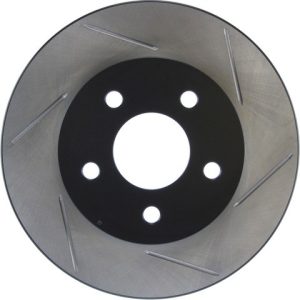 Stop Tech Brake Rotor, Sportstop ® Slotted, Silver E-Coated, Alloy, Single – 126.62079SL