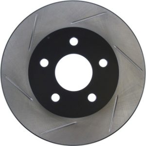Stop Tech Brake Rotor, Sportstop ® Slotted, Silver E-Coated, Alloy, Single – 126.62079SR