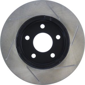Stop Tech Brake Rotor, Sportstop ® Slotted, Silver E-Coated, Alloy, Single – 126.62079SR
