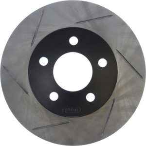 Stop Tech Brake Rotor, Sportstop ® Slotted, Silver E-Coated, Alloy, Single – 126.65054SR