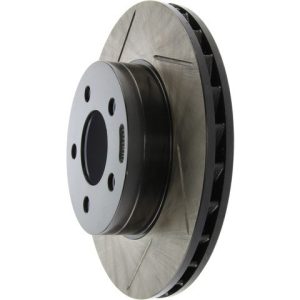 Stop Tech Brake Rotor, Sportstop ® Slotted, Silver E-Coated, Alloy, Single – 126.65054SR