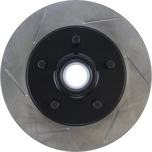 Stop Tech Brake Rotor, Sportstop ® Slotted, Silver E-Coated, Alloy, Single – 126.66025SR