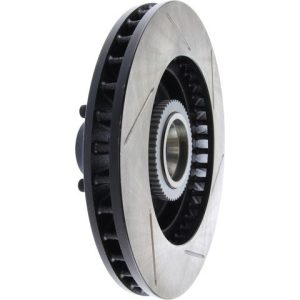 Stop Tech Brake Rotor, Sportstop ® Slotted, Silver E-Coated, Alloy, Single – 126.66025SR