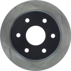 Stop Tech Brake Rotor, Sportstop ® Slotted, Silver E-Coated, Alloy, Single – 126.66041SL