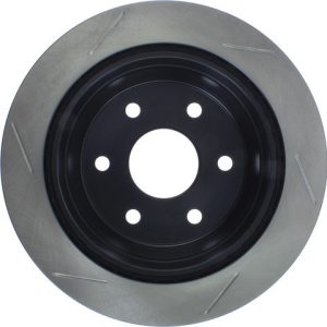 Stop Tech Brake Rotor, Sportstop ® Slotted, Silver E-Coated, Alloy, Single – 126.66041SL