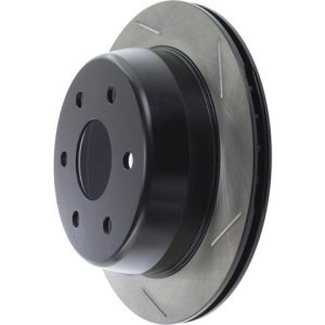 Stop Tech Brake Rotor, Sportstop ® Slotted, Silver E-Coated, Alloy, Single – 126.66041SL