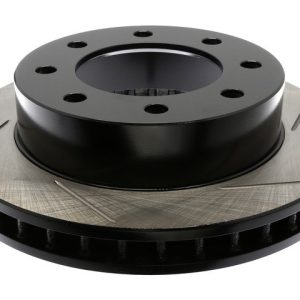 Stop Tech Brake Rotor, Sportstop ® Slotted, Silver E-Coated, Alloy, Single – 126.66042SL