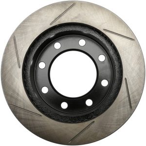 Stop Tech Brake Rotor, Sportstop ® Slotted, Silver E-Coated, Alloy, Single – 126.66042SL