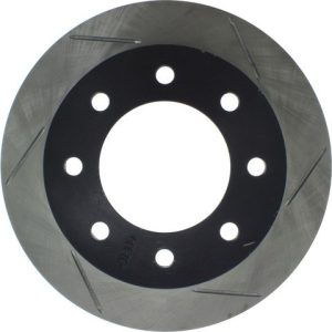 Stop Tech Brake Rotor, Sportstop ® Slotted, Silver E-Coated, Alloy, Single – 126.66043SL
