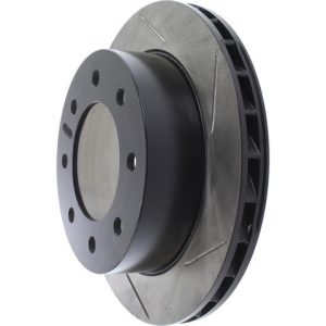 Stop Tech Brake Rotor, Sportstop ® Slotted, Silver E-Coated, Alloy, Single – 126.66043SL