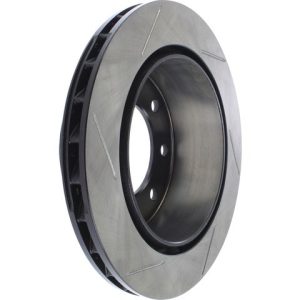Stop Tech Brake Rotor, Sportstop ® Slotted, Silver E-Coated, Alloy, Single – 126.66043SL