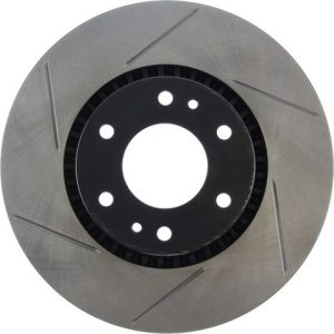 Stop Tech Brake Rotor, Sportstop ® Slotted, Silver E-Coated, Alloy, Single – 126.66053SR