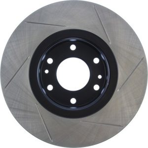 Stop Tech Brake Rotor, Sportstop ® Slotted, Silver E-Coated, Alloy, Single – 126.66053SR