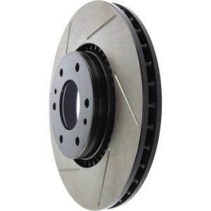 Stop Tech Brake Rotor, Sportstop ® Slotted, Silver E-Coated, Alloy, Single – 126.66053SR