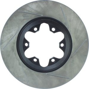 Stop Tech Brake Rotor, Sportstop ® Slotted, Silver E-Coated, Alloy, Single – 126.66056SL